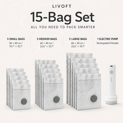 LIVOFT™ Travel Vacuum Compression Set